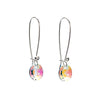 Crystal Fish Hook Drop Elegant Earrings