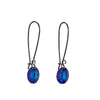 Crystal Fish Hook Drop Elegant Earrings