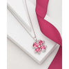 Crystal Four Leaf Clover Pendant Necklace