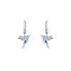 Crystal Hummingbird Huggie Earrings