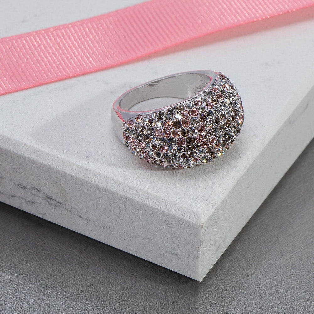 Crystal Pave Dome Statement Ring