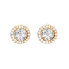 Crystal Two-Way Wear Halo Stud Earrings