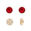 Crystal Two-Way Wear Halo Stud Earrings