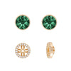 Crystal Two-Way Wear Halo Stud Earrings