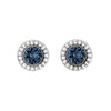 Crystal Two-Way Wear Halo Stud Earrings