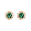 Crystal Two-Way Wear Halo Stud Earrings