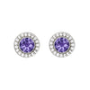 Crystal Two-Way Wear Halo Stud Earrings