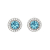 Crystal Two-Way Wear Halo Stud Earrings