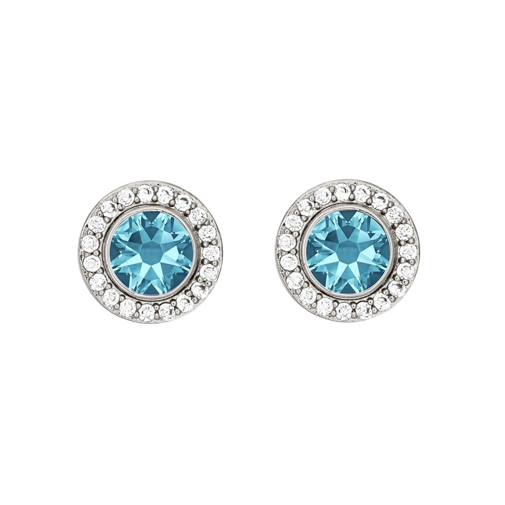 Crystal Two-Way Wear Halo Stud Earrings