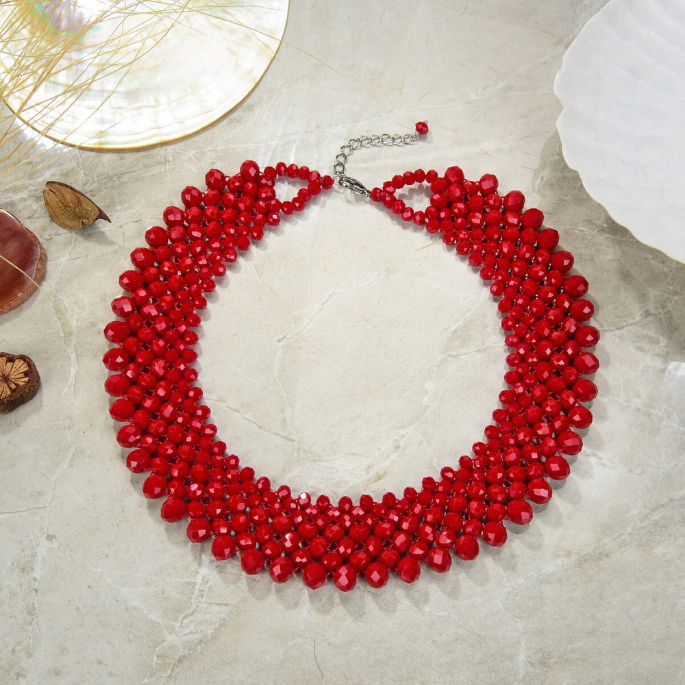 Crystal statement necklace