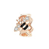 Cubic Zirconia & 14k Glod-Plated Bee Rondelle Cham