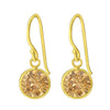 Cubic Zirconia & 18k Gold-Plated Drop Earrings