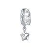 Cubic Zirconia & Sterling SIlver Star Charm