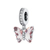 Cubic Zirconia & Sterling Silver Butterfly Charm