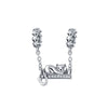 Cubic Zirconia & Sterling Silver Cat On A Ledge Charm