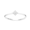 Cubic Zirconia & Sterling Silver Dainty Star Ring