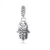 Cubic Zirconia & Sterling Silver Hamsa Charm