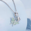 Cubic Zirconia & Sterling Silver Luna Moth Charm