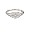 Cubic Zirconia & Sterling Silver Starbust Ring