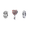 Cubic Zirconia & Sterling Silver "Mom" Yarn Charm