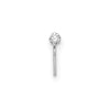 Curata 10k White Gold 1.5mm Set Of 3 Nose Studs Jewelry for Women