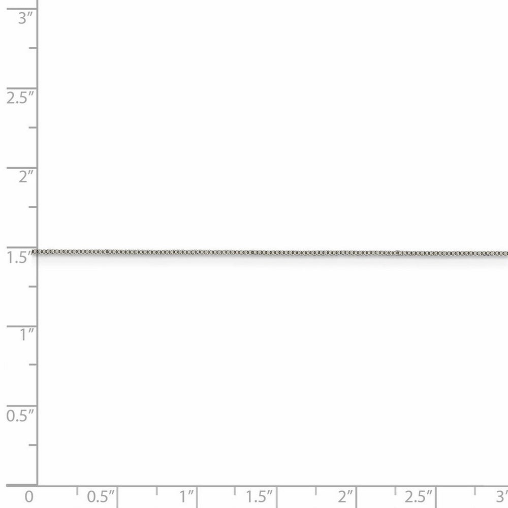 Curata 925 Sterling Silver .6mm Box Chain Necklace Options: 16 18 20 22 24