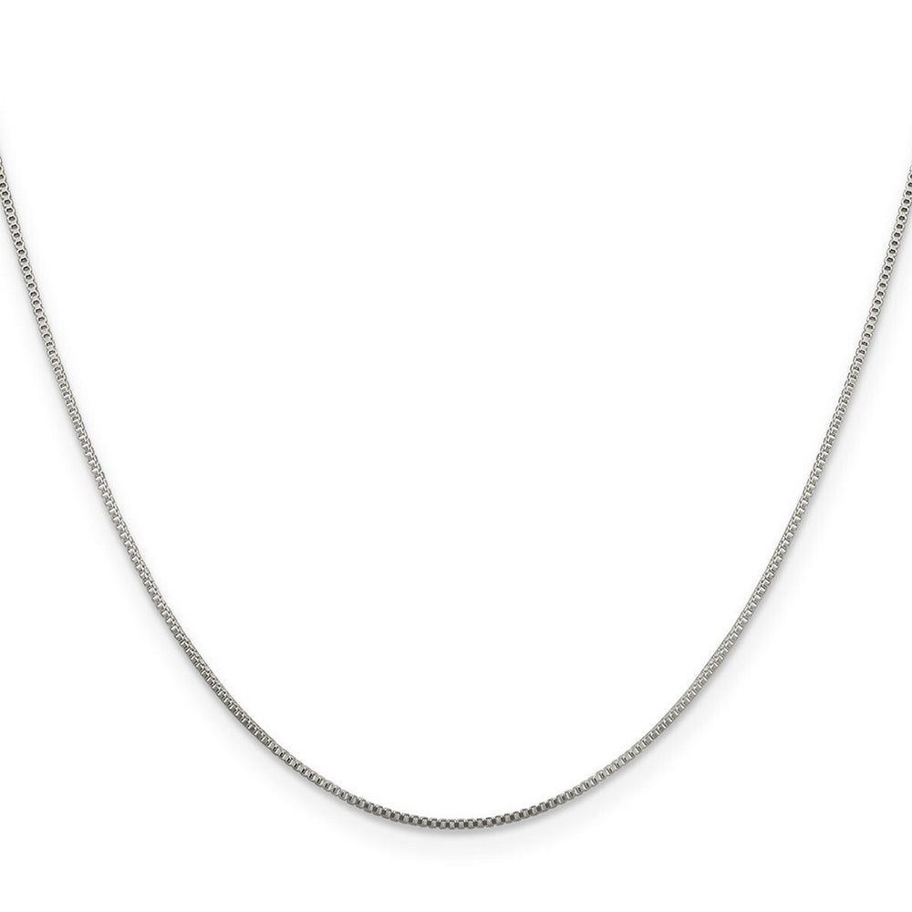 Curata 925 Sterling Silver .8mm Box Chain Necklace Options: 16 18 20 22 24