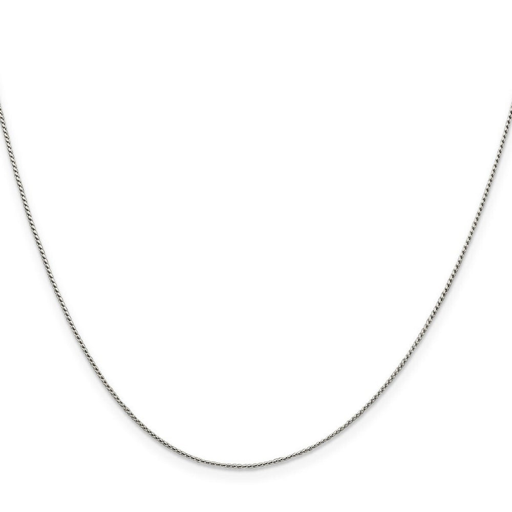 Curata 925 Sterling Silver 0.95mm Round Franco Chain Necklace Options: 16 18 20 24