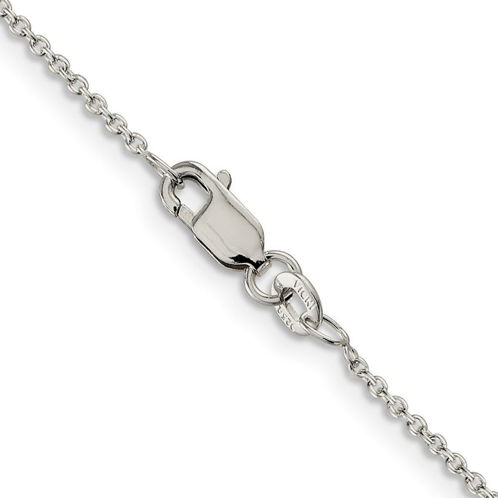 Curata 925 Sterling Silver 1.25mm Cable Chain Necklace Options: 16 18 20 22 24 26 28 30 36