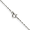 Curata 925 Sterling Silver 1.25mm Round Spiga Chain Necklace Options: 16 18 20 24 30