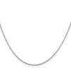 Curata 925 Sterling Silver 1.25mm Round Spiga Chain Necklace Options: 16 18 20 24 30