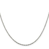 Curata 925 Sterling Silver 1.35 Twisted Box Chain Necklace Options: 16 18 20 24