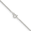 Curata 925 Sterling Silver 1.3mm Rope Chain Necklace Options: 16 18 20 22 24 30