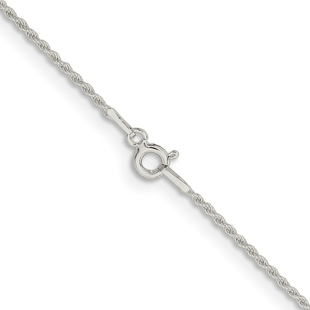 Curata 925 Sterling Silver 1.3mm Rope Chain Necklace Options: 16 18 20 22 24 30