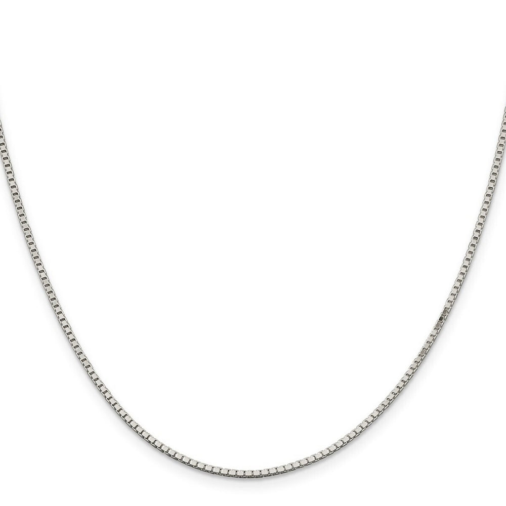 Curata 925 Sterling Silver 1.5mm Box Chain Necklace Options: 16 18 20 22 24 26 28