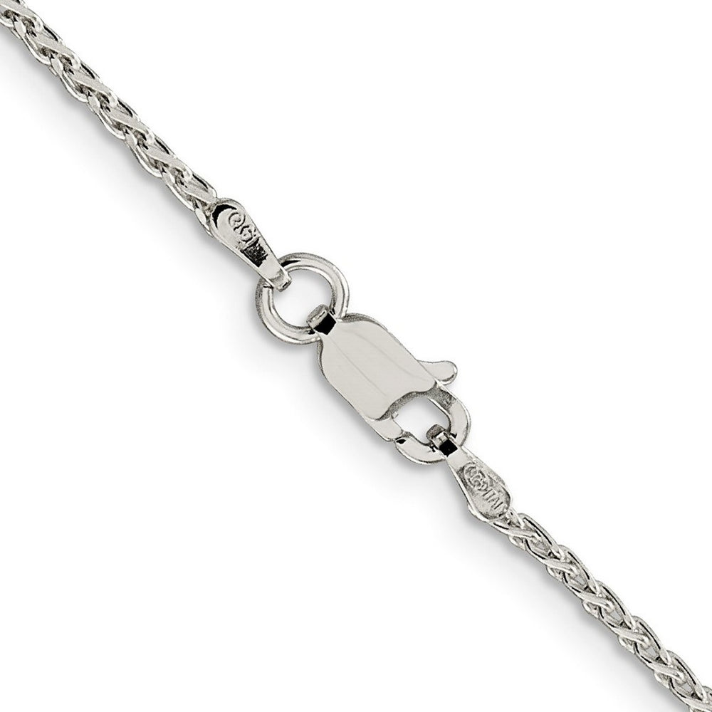 Curata 925 Sterling Silver 1.5mm Diamond Cut Spiga Chain Necklace Options: 16 18 20 22 24 30