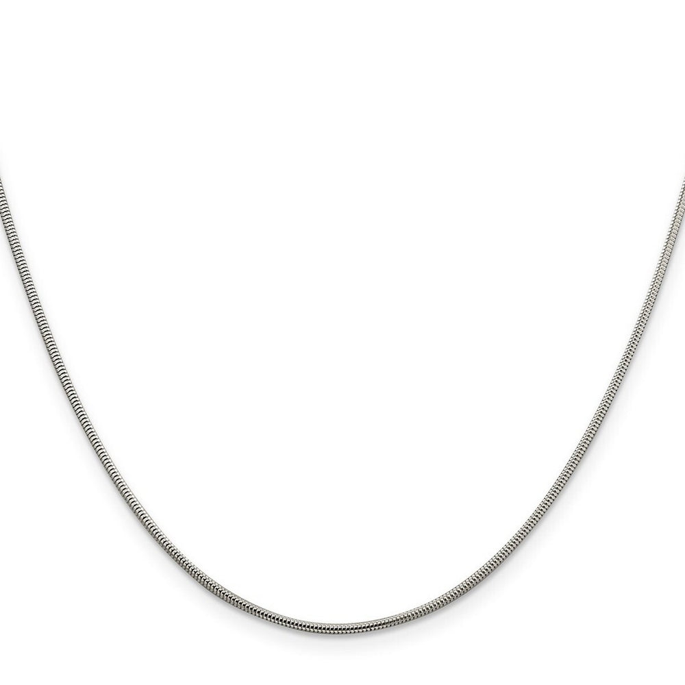 Curata 925 Sterling Silver 1.5mm Round Snake Chain Necklace Options: 16 18 20 24