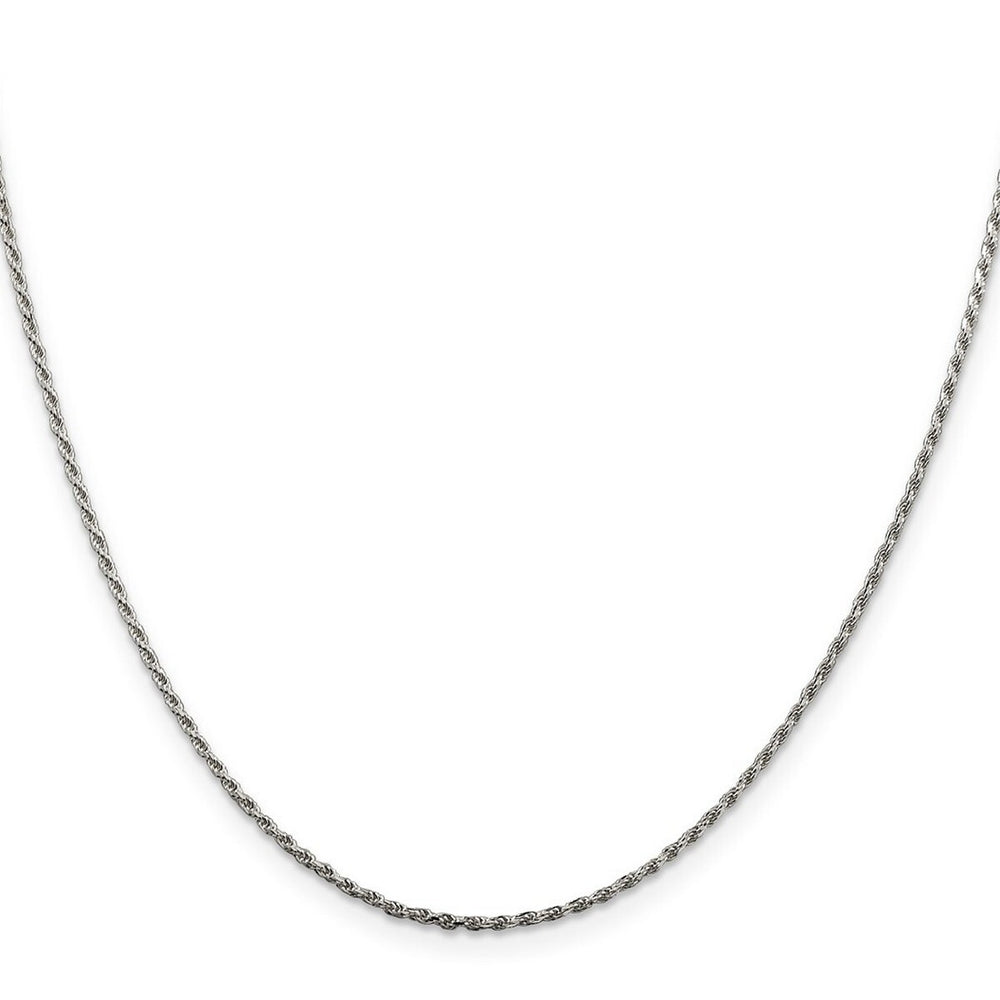 Curata 925 Sterling Silver 1.5mm Sparkle Cut Rope Chain Options: 16 18 20 22 24 26 28 30 36