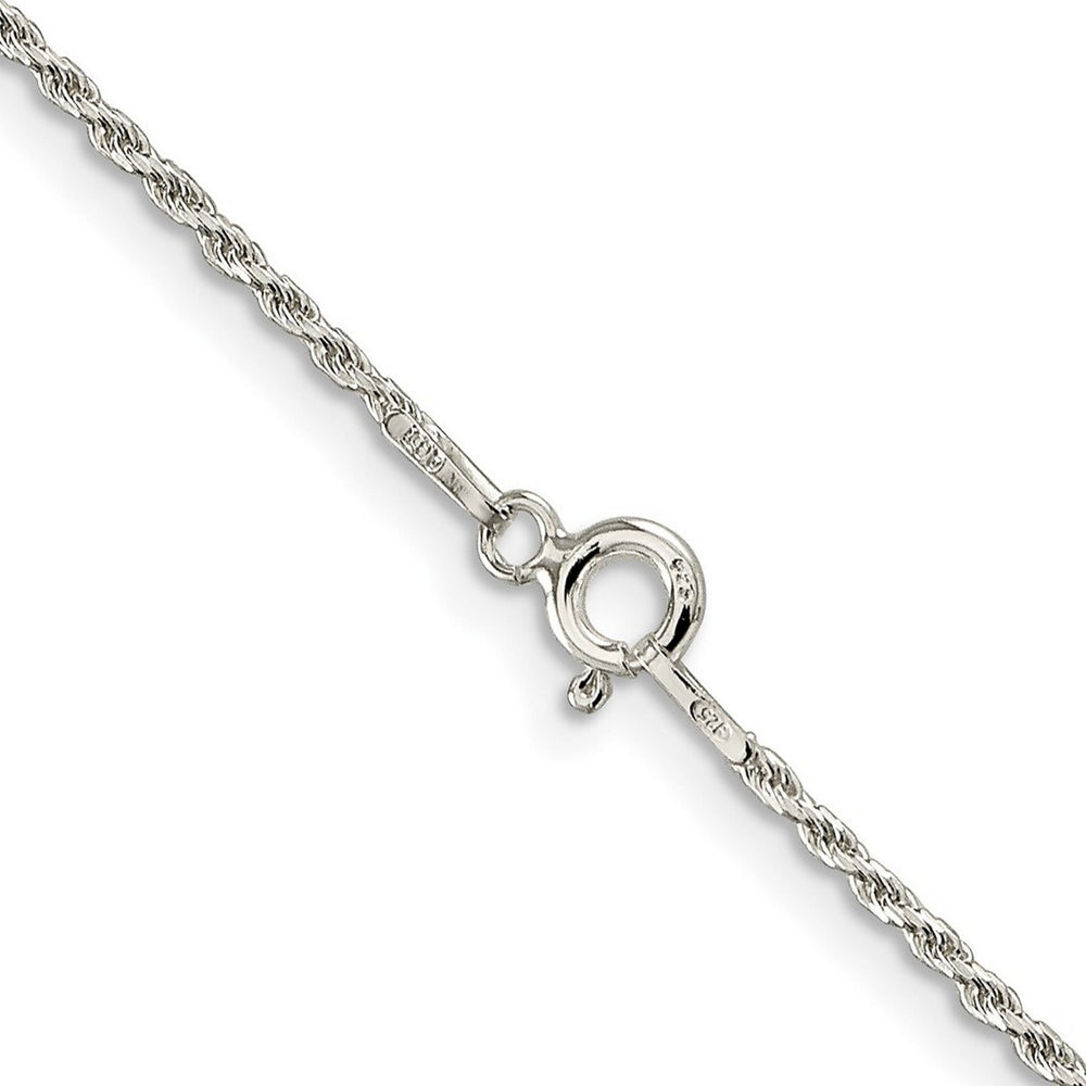 Curata 925 Sterling Silver 1.5mm Sparkle Cut Rope Chain Options: 16 18 20 22 24 26 28 30 36