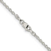 Curata 925 Sterling Silver 1.65mm Twisted Herringbone Chain Necklace Options: 16 18 20 24 30