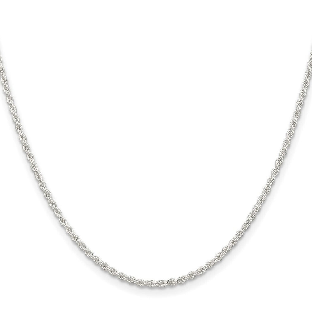 Curata 925 Sterling Silver 1.8mm Rope Chain Necklace Options: 16 18 20 22 24 30