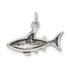 Curata 925 Sterling Silver 18" 16x22mm Shark Charm Pendant Necklace