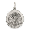 Curata 925 Sterling Silver 18" 22x19mm CariDad del Cobre Medal Pendant Necklace