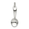 Curata 925 Sterling Silver 18" 24x7mm Polished Spoon Charm Pendant Necklace