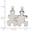 Curata 925 Sterling Silver 18" 26x12mm Puzzle Pieces Pendant Necklace