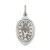 Curata 925 Sterling Silver 18" 26x13mm Small Miraculous Medal Pendant Necklace