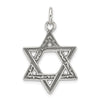 Curata 925 Sterling Silver 18" 28x20mm Judaica Star of David Charm Pendant Necklace