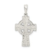 Curata 925 Sterling Silver 18" 36x19mm Mens Antiqued Celtic Cross Necklace