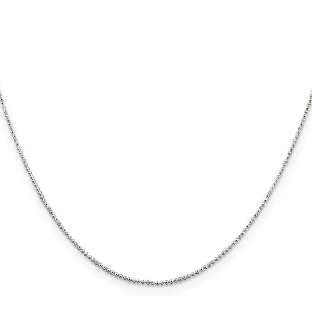 Curata 925 Sterling Silver 1mm Beaded Necklace Options: 16 18 20 24