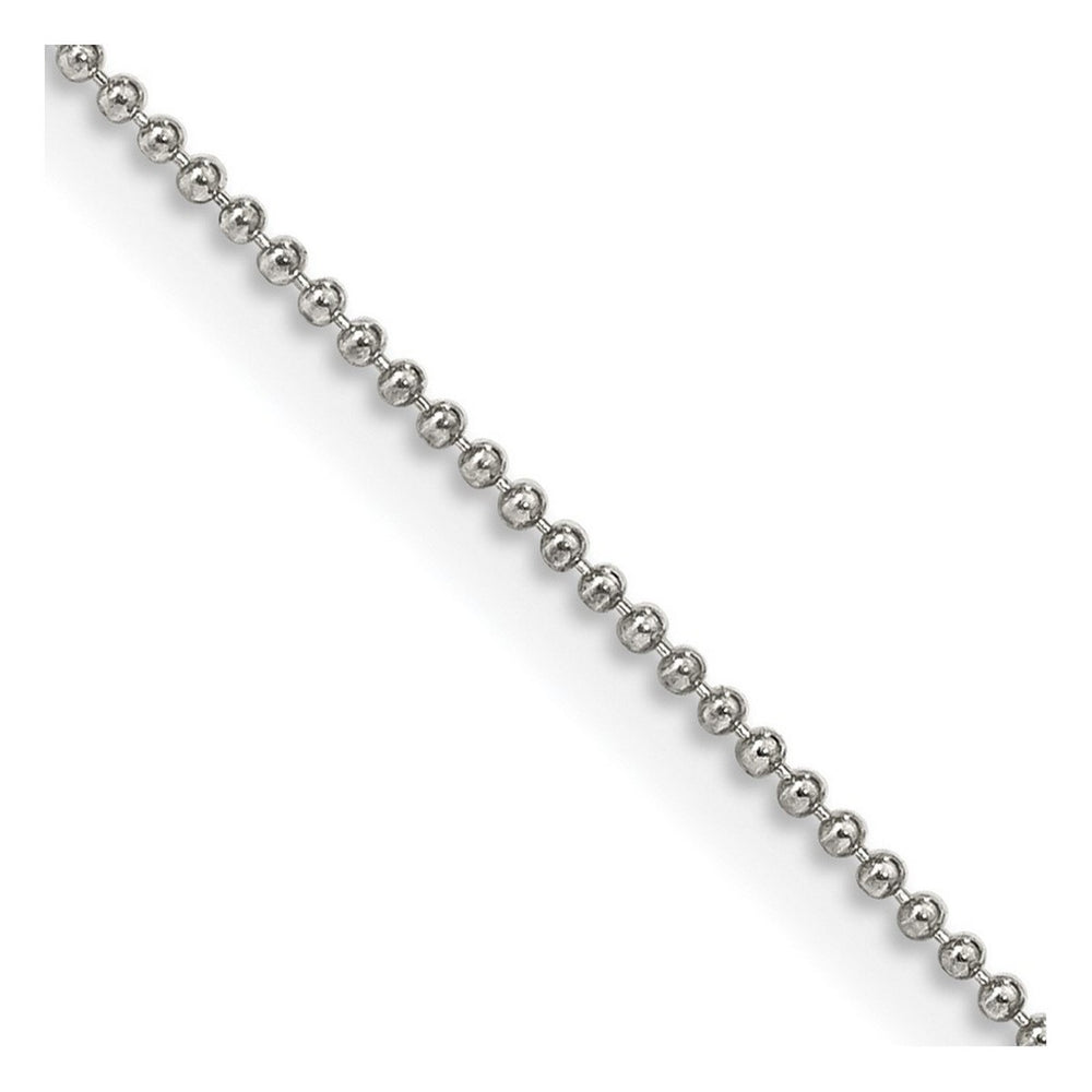 Curata 925 Sterling Silver 1mm Beaded Necklace Options: 16 18 20 24